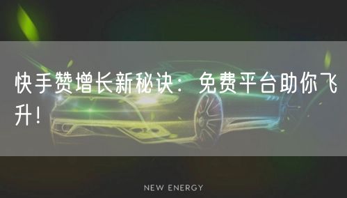 快手赞增长新秘诀：免费平台助你飞升！