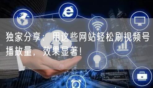 独家分享：用这些网站轻松刷视频号播放量，效果显著！