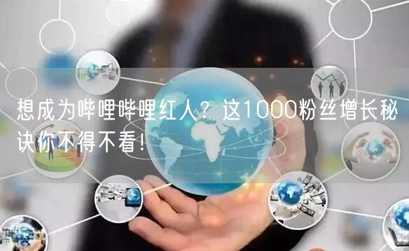 想成为哔哩哔哩红人？这1000粉丝增长秘诀你不得不看！