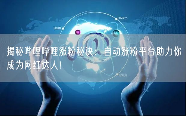 揭秘哔哩哔哩涨粉秘诀：自动涨粉平台助力你成为网红达人！