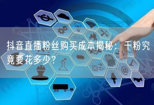 抖音直播粉丝购买成本揭秘：千粉究竟要花多少？