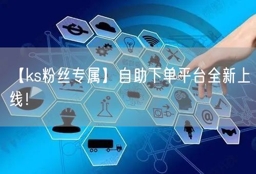 【ks粉丝专属】自助下单平台全新上线！