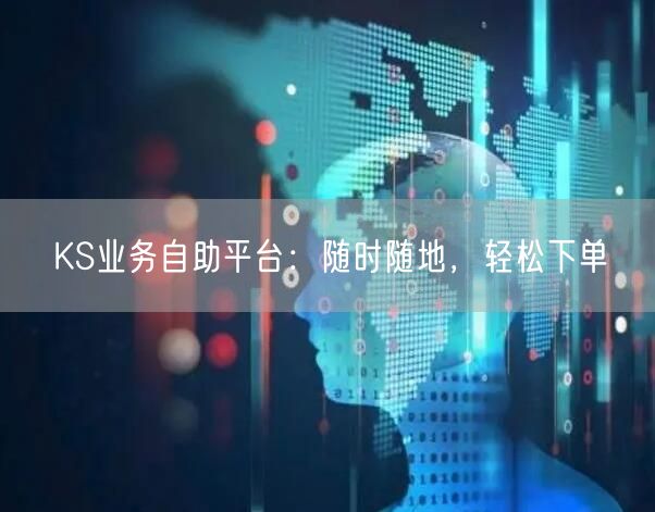 KS业务自助平台：随时随地，轻松下单