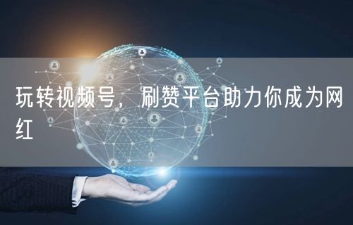 玩转视频号，刷赞平台助力你成为网红