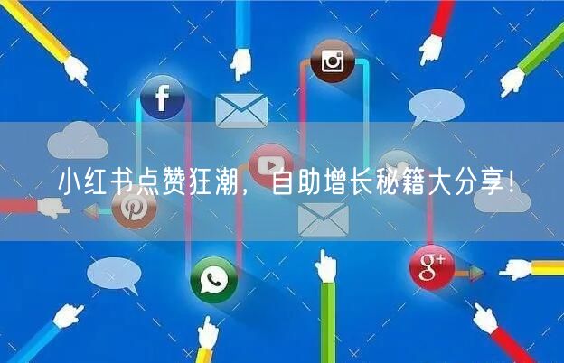 小红书点赞狂潮，自助增长秘籍大分享！