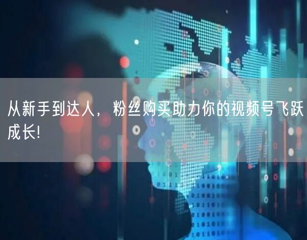 从新手到达人，粉丝购买助力你的视频号飞跃成长!
