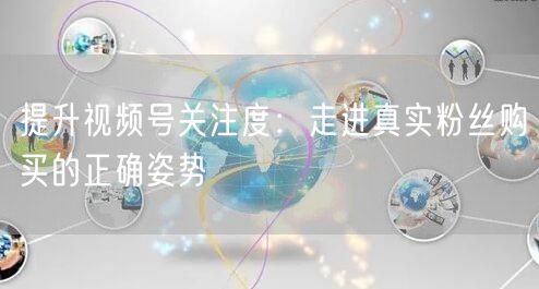 提升视频号关注度：走进真实粉丝购买的正确