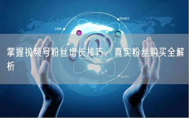 掌握视频号粉丝增长技巧，真实粉丝购买全解析