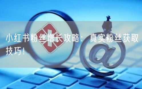 小红书粉丝增长攻略：真实粉丝获取技巧！