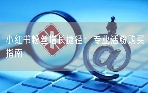小红书粉丝增长捷径：专业活粉购买指南
