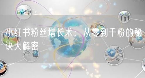 小红书粉丝增长术：从零到千粉的秘诀大解密
