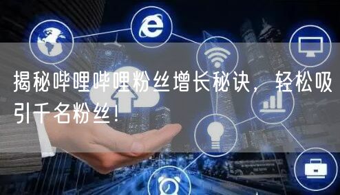 揭秘哔哩哔哩粉丝增长秘诀，轻松吸引千名粉丝！