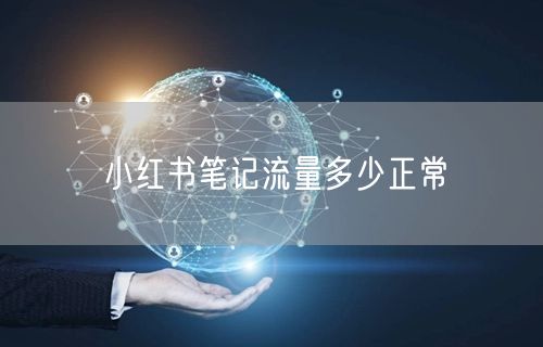小红书笔记流量多少正常