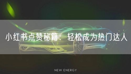 小红书点赞秘籍：轻松成为热门达人