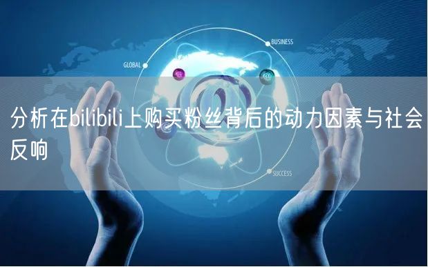 分析在bilibili上购买粉丝背后的动力因素与社会反响