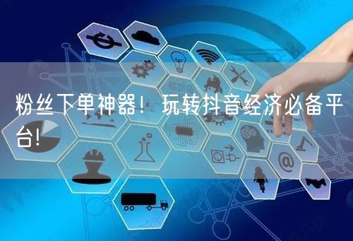 粉丝下单神器！玩转抖音经济必备平台!