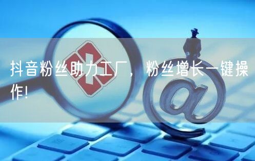 抖音粉丝助力工厂，粉丝增长一键操作!