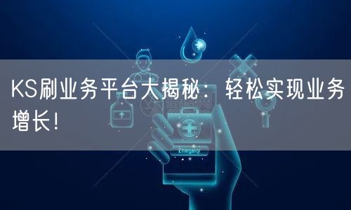 KS刷业务平台大揭秘：轻松实现业务增长！