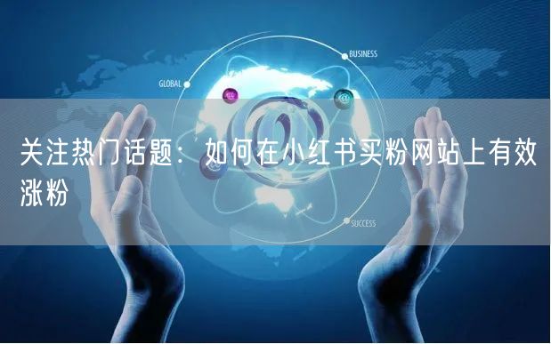 关注热门话题：如何在小红书买粉网站上有效涨粉