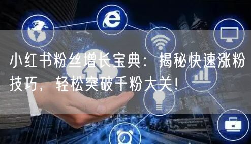 小红书粉丝增长宝典：揭秘快速涨粉技巧，轻松突破千粉大关！