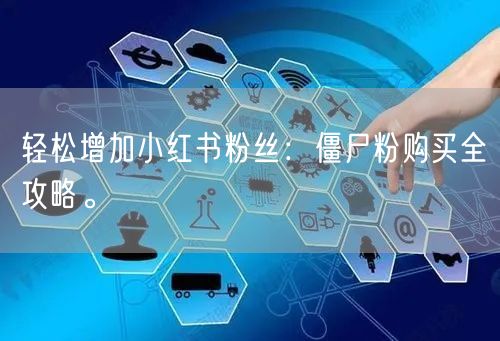 轻松增加小红书粉丝：僵尸粉购买全攻略。