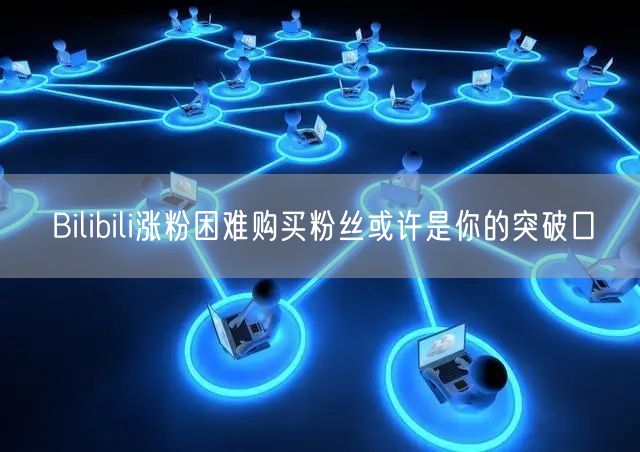 Bilibili涨粉困难购买粉丝或许是你的突破口