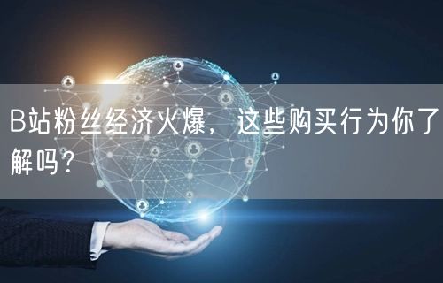 B站粉丝经济火爆，这些购买行为你了解吗？