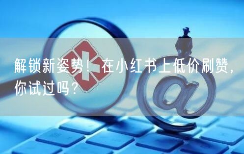 解锁新姿势！在小红书上低价刷赞，你试过吗？
