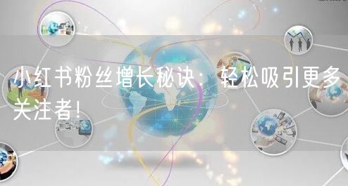 小红书粉丝增长秘诀：轻松吸引更多关注者！