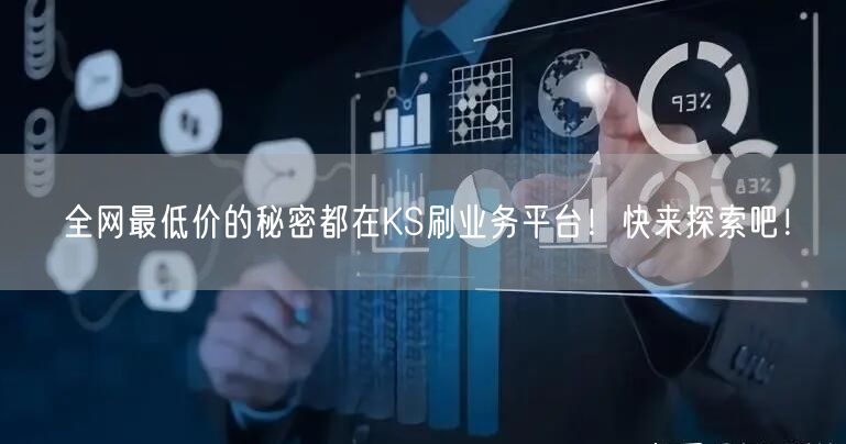 全网最低价的秘密都在KS刷业务平台！快来探索吧！
