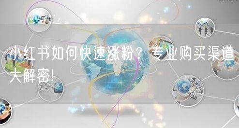 小红书如何快速涨粉？专业购买渠道大解密!