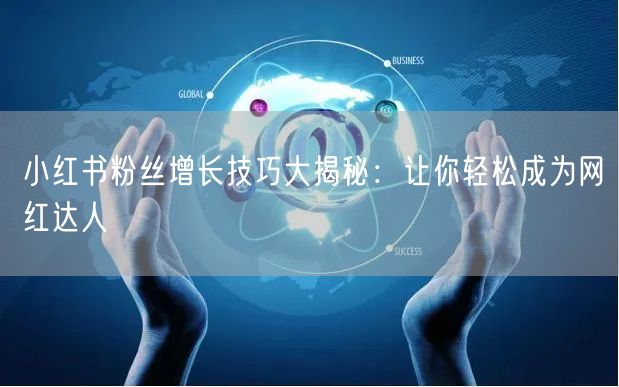 小红书粉丝增长技巧大揭秘：让你轻松成为网红达人