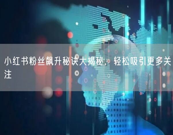 小红书粉丝飙升秘诀大揭秘，轻松吸引更多关注