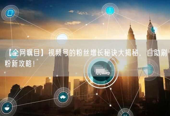 【全网瞩目】视频号的粉丝增长秘诀大揭秘，自助刷粉新攻略！