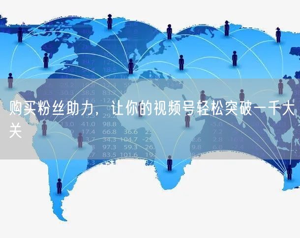 购买粉丝助力，让你的视频号轻松突破一千大关