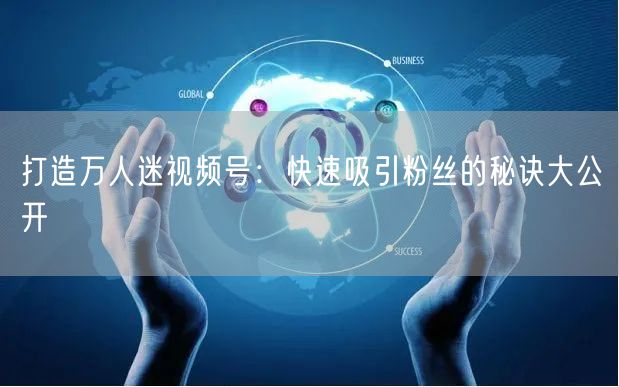 打造万人迷视频号：快速吸引粉丝的秘诀大公开