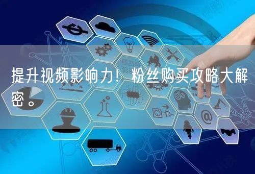 提升视频影响力！粉丝购买攻略大解密。