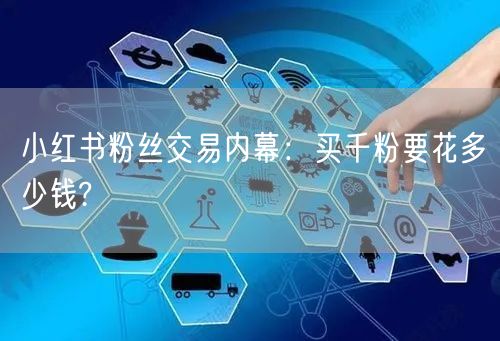 小红书粉丝交易内幕：买千粉要花多少钱?
