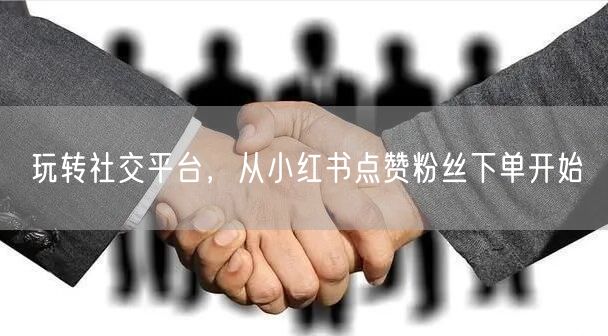 玩转社交平台，从小红书点赞粉丝下单开始