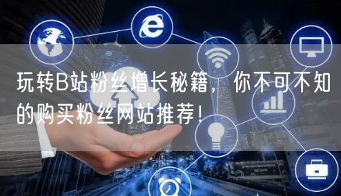 玩转B站粉丝增长秘籍，你不可不知的购买粉丝网站推荐！
