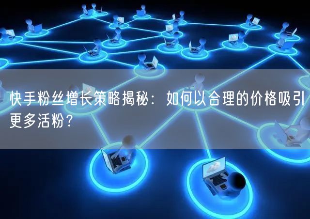快手粉丝增长策略揭秘：如何以合理的价格吸引更多活粉？