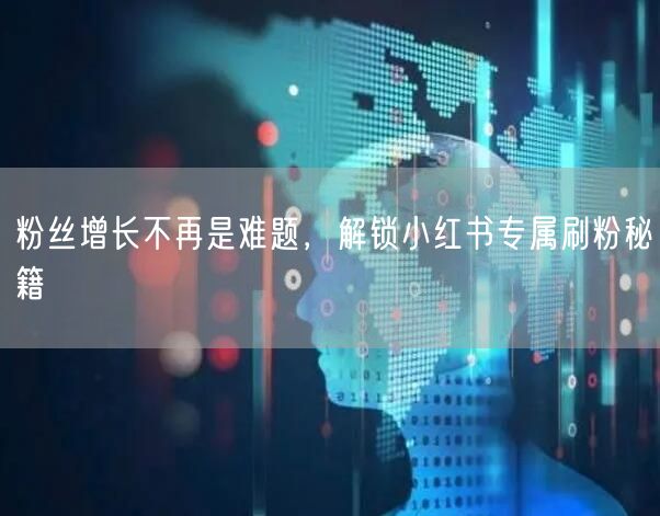 粉丝增长不再是难题，解锁小红书专属刷粉秘籍