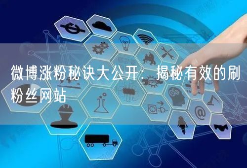微博涨粉秘诀大公开：揭秘有效的刷粉丝网站